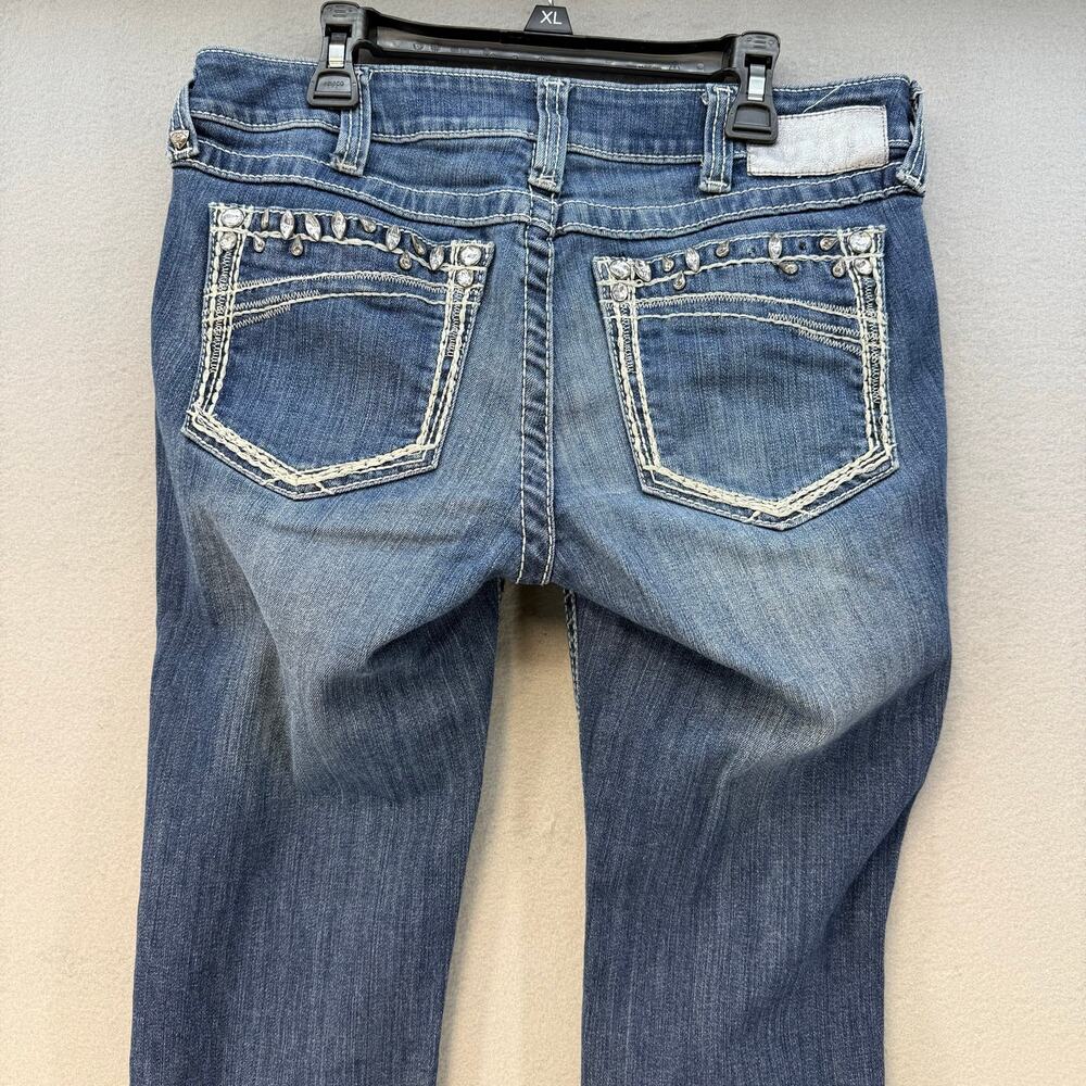 Ariat Jeans Women's 30L (10) Blue Ruby Tall Cowgirl Western Bootcut Vintage - Picture 3 of 16